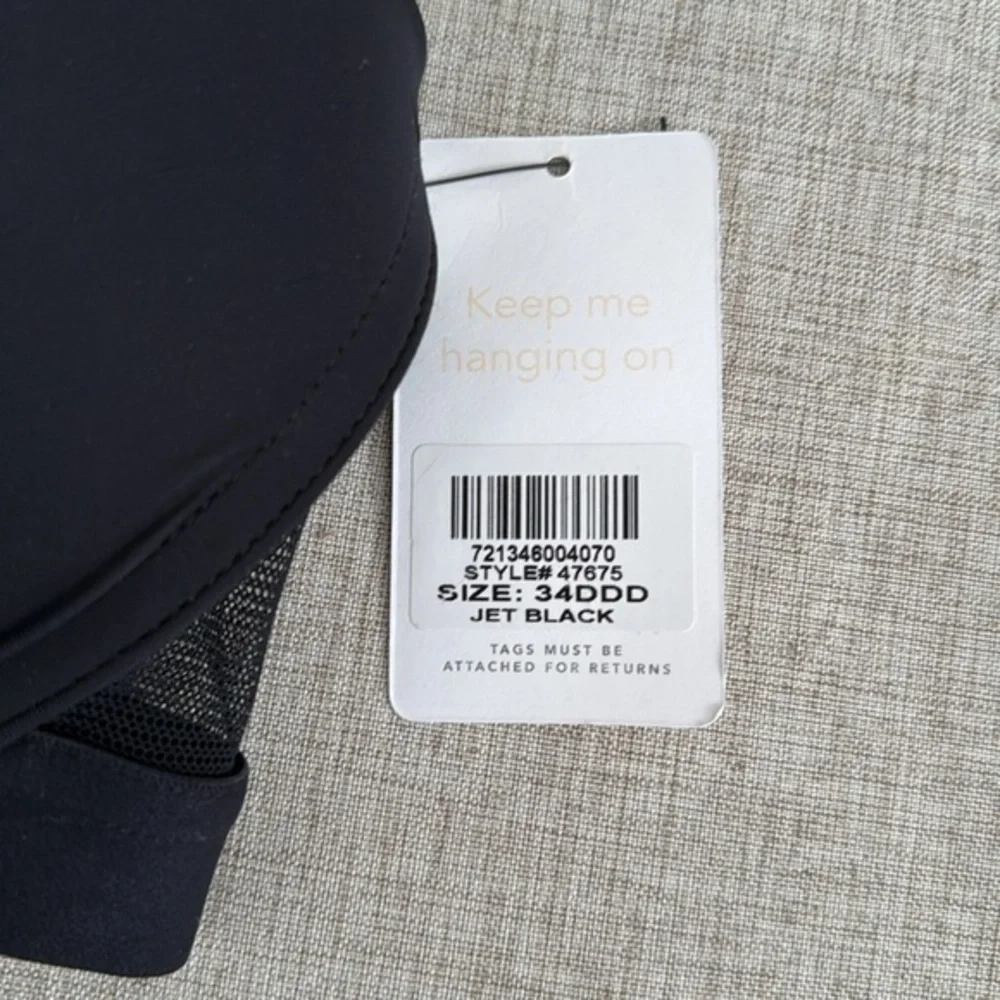Lively The Front Close‎ black wireless J hook t shirt bra black 34DDD
